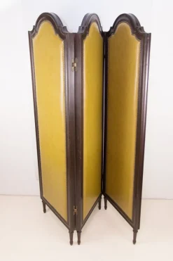 Pamono Leatherette Screen, 1930s> Room Dividers & Screens