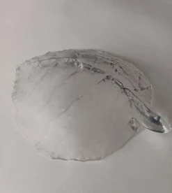 Pamono Leave Glass Bowl by Mats Jonasson for Maler AS, 1970s><noscript><img width=