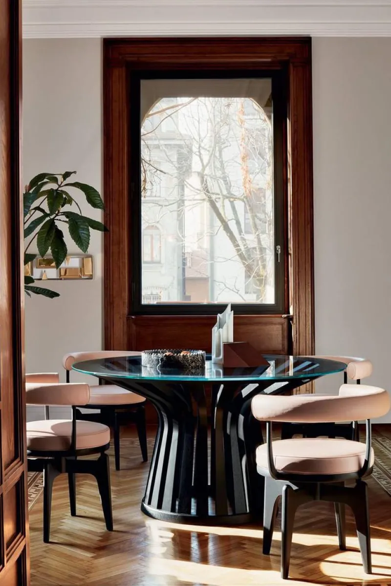 Pamono Lebeau Table in Wood and Marble by Patrick Jouin for Cassina> Tables