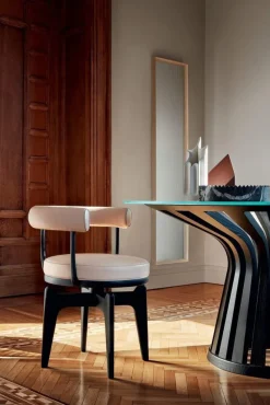 Pamono Lebeau Table in Wood and Marble by Patrick Jouin for Cassina><noscript><img width=