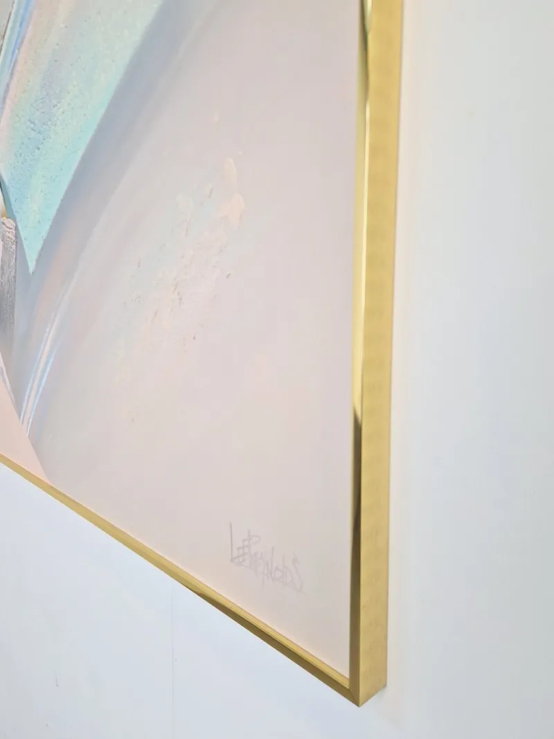 New Pamono Lee Reynolds, Abstract Composition, 1980s, Acrylic on Canvas, Framed