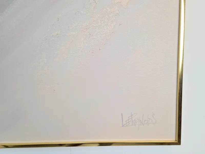 New Pamono Lee Reynolds, Abstract Composition, 1980s, Acrylic on Canvas, Framed