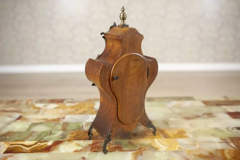 Clearance Pamono Lenzkirch Mantel Clock in Walnut Case, Early 20th Century