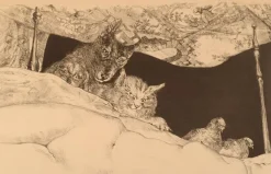 Discount Pamono Leonard Tsuguharu Foujita, Le Rêve, 1940s, Lithograph on Arches Paper