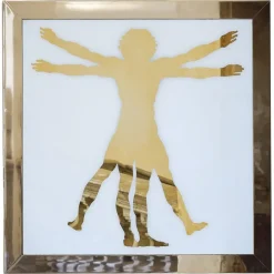 Sale Pamono Leonardo Da Vinci, the Vitruvian Man, Icon Wall Decoration by Davide Medri
