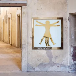 Sale Pamono Leonardo Da Vinci, the Vitruvian Man, Icon Wall Decoration by Davide Medri