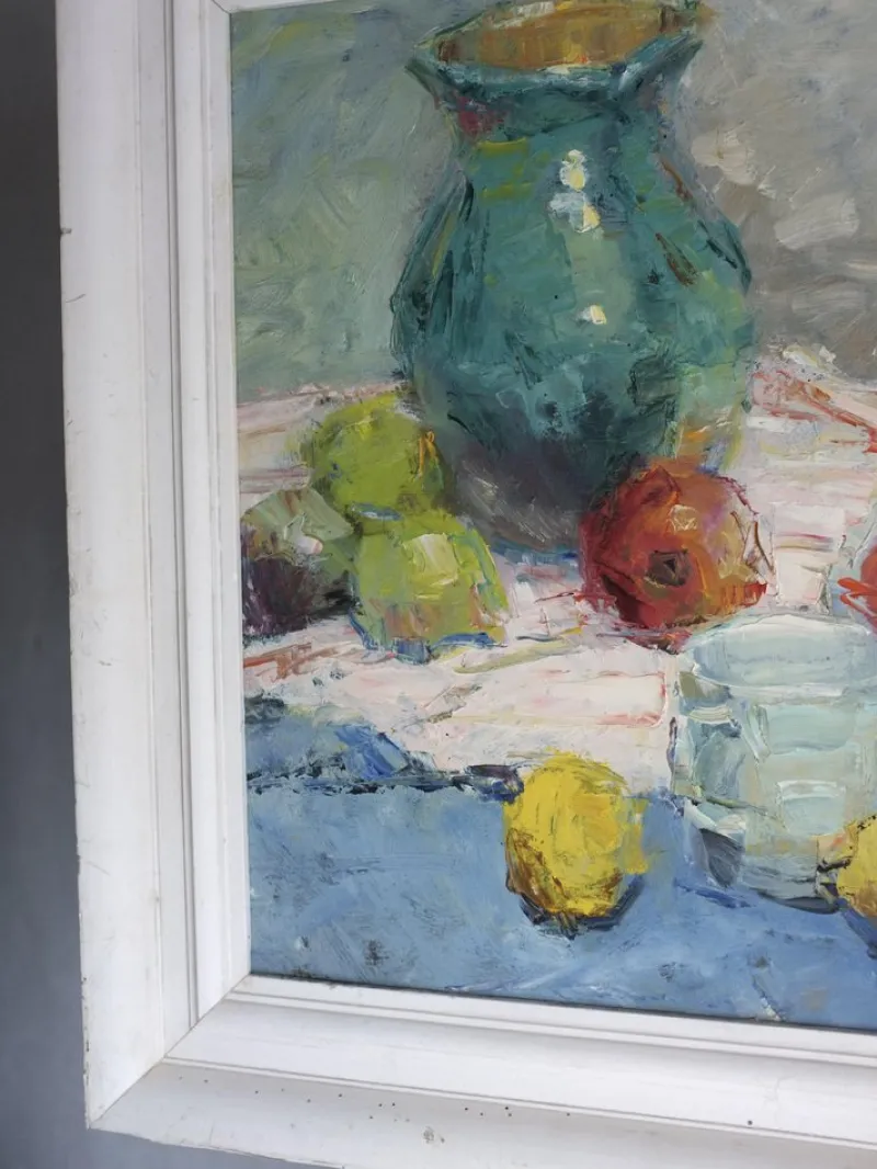 Online Pamono Leonid Moshenkov, Still Life, Oil Painting, 1980s, Framed
