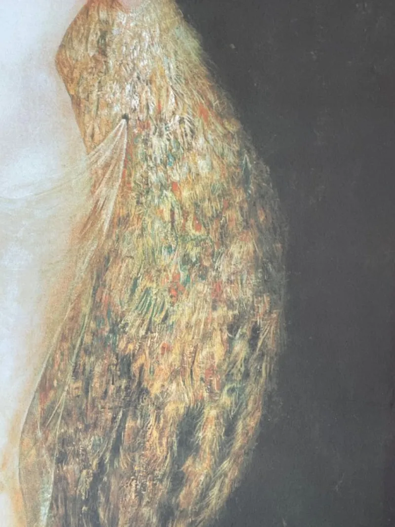 Pamono Leonor Fini, Nude Woman with Peacock Feathers, 1970, Lithograph> Prints & Multiples