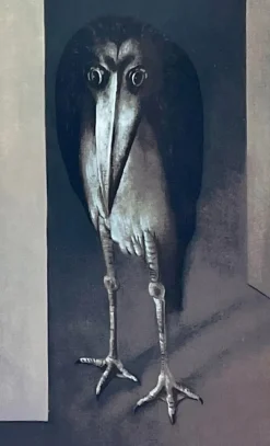 Pamono Leonor Fini, Two Princesses and a Bird, 1970s, Lithograph
