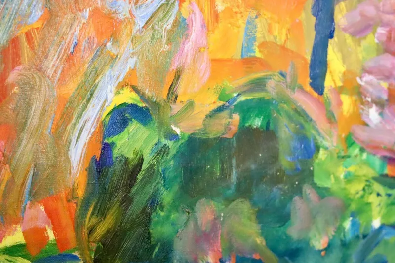 Pamono Leopold Fare, Abstract Composition, 1950s, Oil on Canvas, Framed> Mid-Century