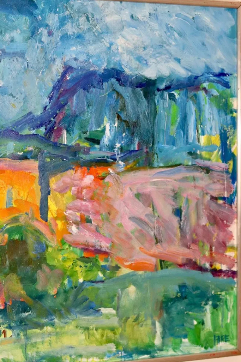 Pamono Leopold Fare, Abstract Composition, 1950s, Oil on Canvas, Framed> Mid-Century