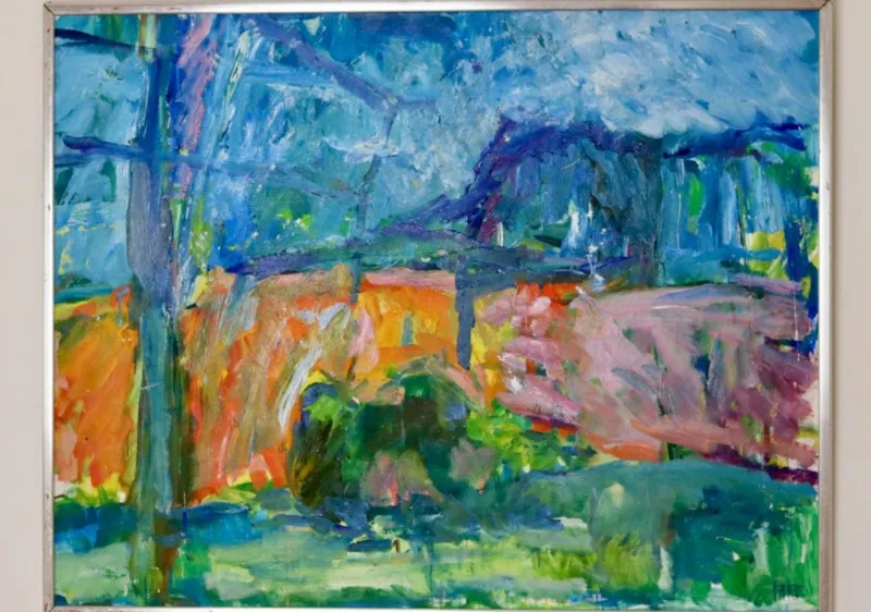 Pamono Leopold Fare, Abstract Composition, 1950s, Oil on Canvas, Framed> Mid-Century