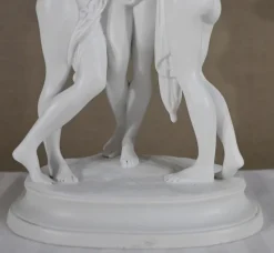 Discount Pamono Les Trois Nymphes Sculptural Group, Early 20th Century, Biscuit Porcelain