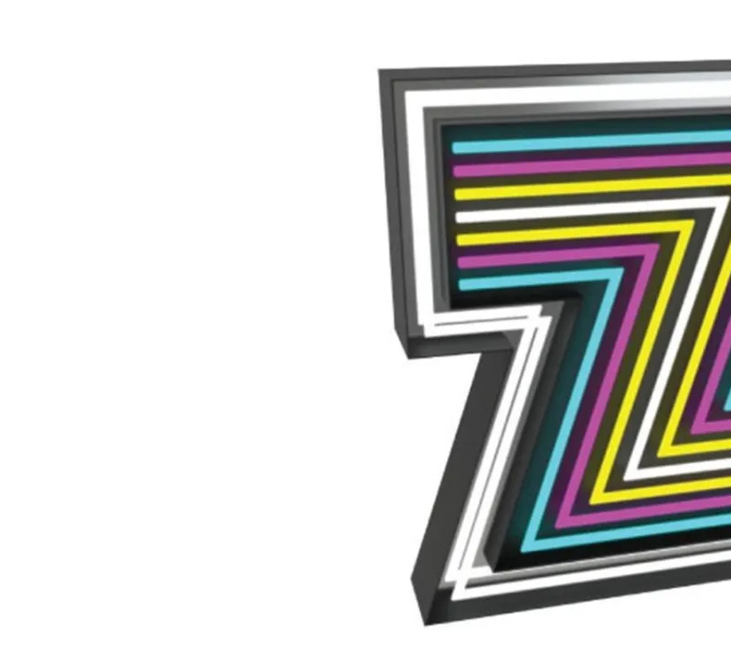 Pamono Letter Z Graphics Lamp by Circu> Wall Decor