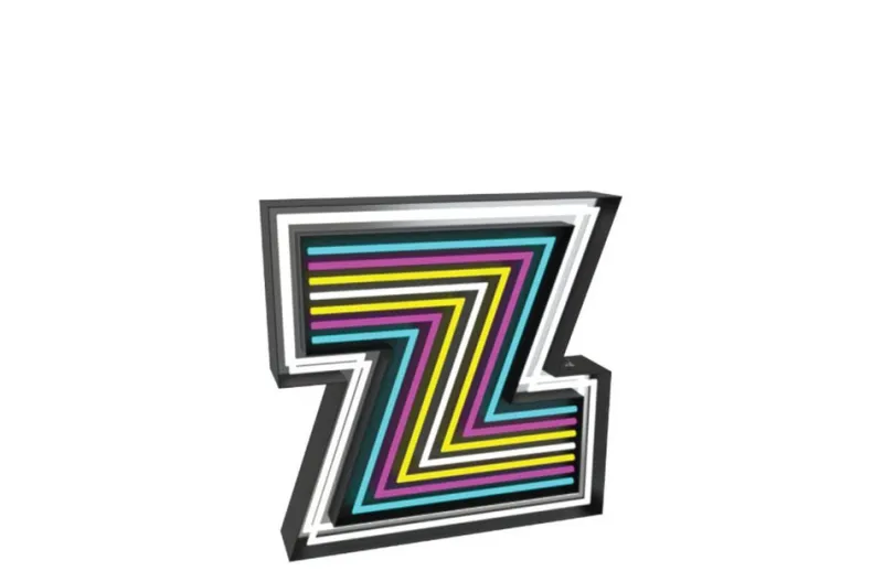 Pamono Letter Z Graphics Lamp by Circu> Wall Decor