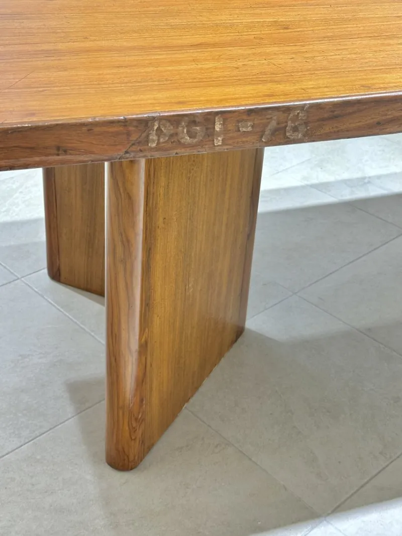 Pamono Library Table by Pierre Jeanneret, 1950s> Console Tables