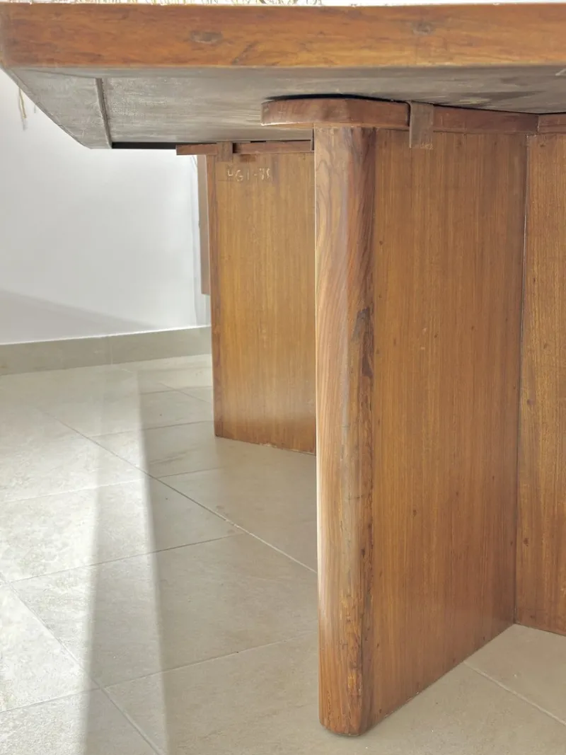 Pamono Library Table by Pierre Jeanneret, 1950s> Console Tables