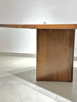 Pamono Library Table by Pierre Jeanneret, 1950s><noscript><img width=