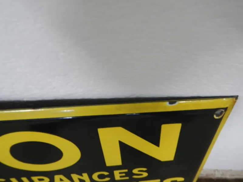Pamono License Plate Union Compagnie Assicurance France, 1930> Wall Decor