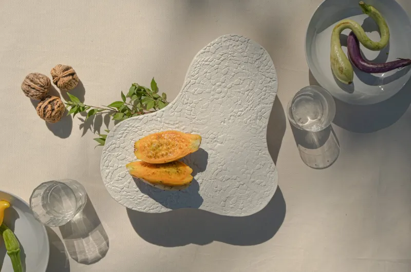 Pamono Lift Ceramic Plate by Chiara Cioffi for Materia Creative Studio> Decorative Plates