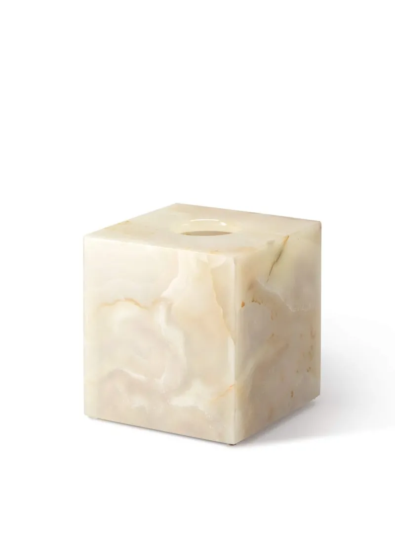 Outlet Pamono Light Green Onyx Square Tissue Box by Royal Bee Design