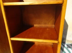 Outlet Pamono Light Wood Bedside Tables with Top Edges, 1990s, Set of 2