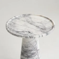 Sale Pamono Lilac Marble Cone Side Table from Kiwano Concept