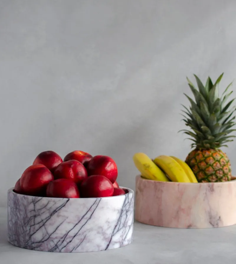 Pamono Lilac Marble Cylinder Bowl from Kiwano Concept> Tabletop|Bowls