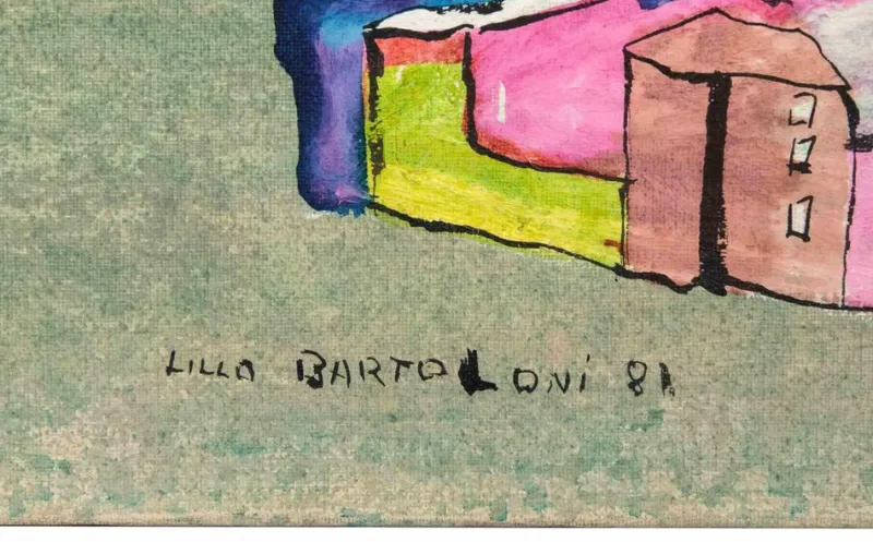 Pamono Lillo Bartoloni, Hot in Summer, Oil on Canvas, 1981