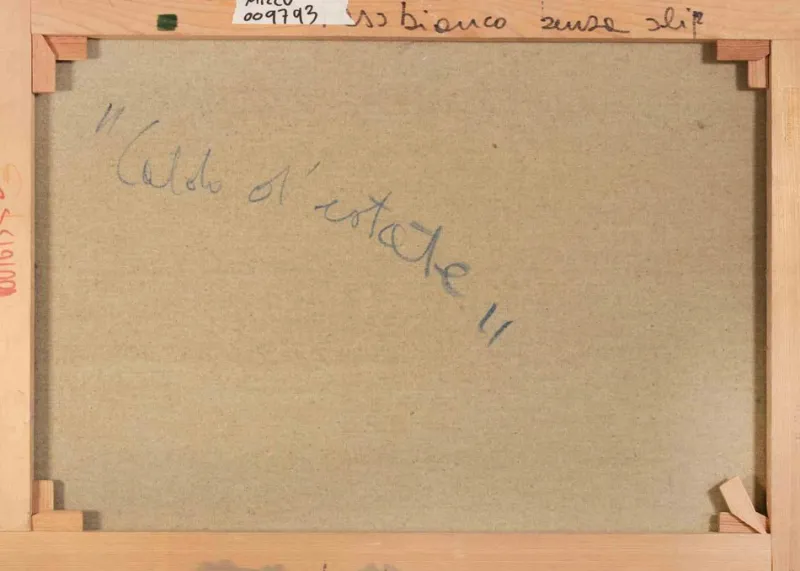 Pamono Lillo Bartoloni, Hot in Summer, Oil on Canvas, 1981