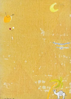Discount Pamono Lillo Bartoloni, The Camel and the Desert, Oil on Canvas, 1986
