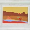 Pamono Lillo Bartoloni, The Red Beach, Oil on Canvas, 1988> Painting