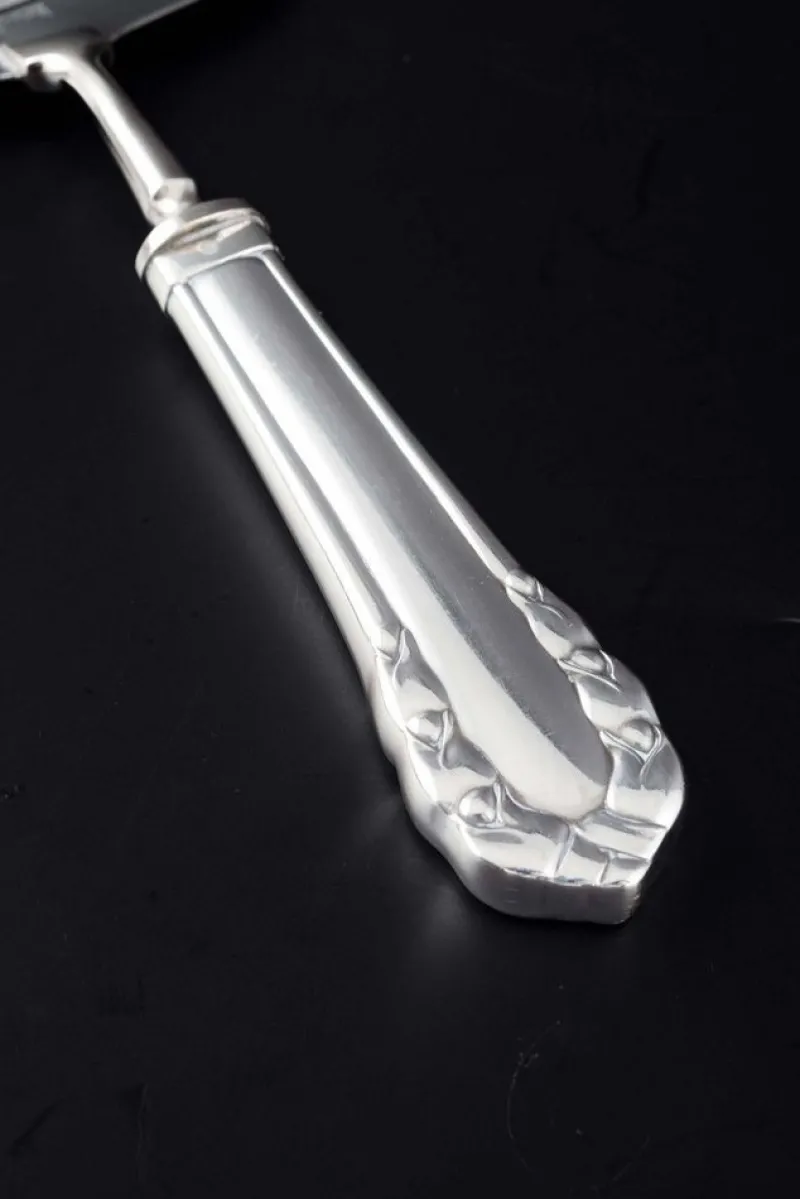 Hot Pamono Lily of the Valley Cheese Slicer in Sterling Silver from Georg Jensen, 1920s
