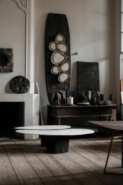 New Pamono Limestone Low Table by Atelier Benoit Viaene, Set of 2