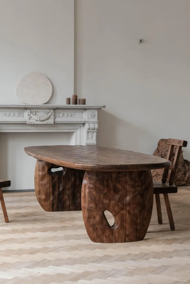New Pamono Limestone Low Table by Atelier Benoit Viaene, Set of 2