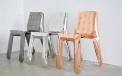 Pamono Limited Edition Chippensteel 1.0 Chair in Polished Stainless Steel by Zieta><noscript><img width=