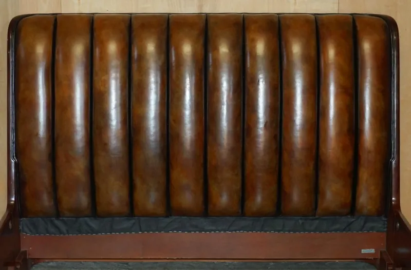 Pamono Limited Edition Modern Metropolis Bed Frame in Brown Leather from Ralph Lauren> Beds & Bedroom Sets