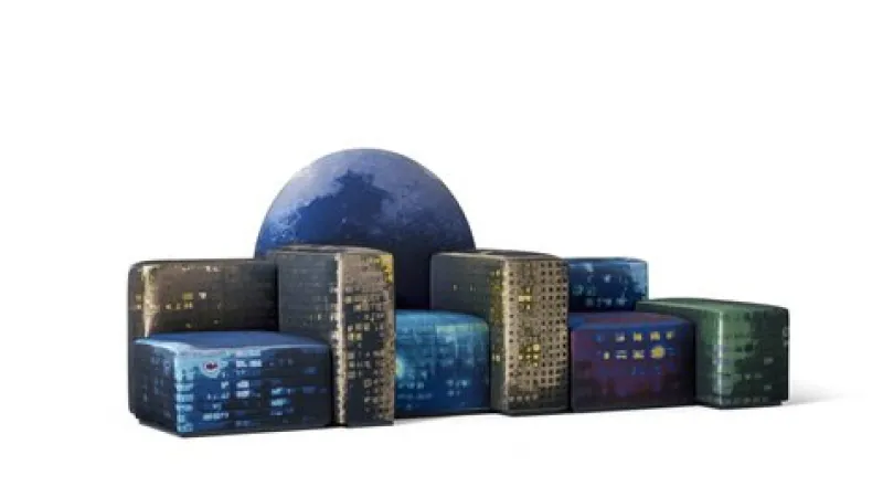 Pamono Limited Edition Notturno A New York Sofa by Gaetano Pesce for Cassina> Seating