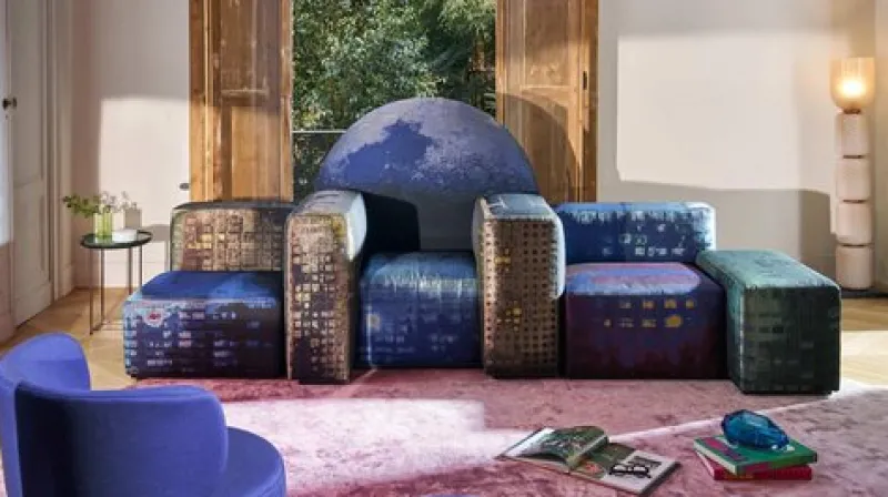 Pamono Limited Edition Notturno A New York Sofa by Gaetano Pesce for Cassina> Seating