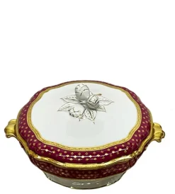 Sale Pamono Limoges Dinner Service in Polished Gilding with Agate from Raynaud & Co., Set of 199
