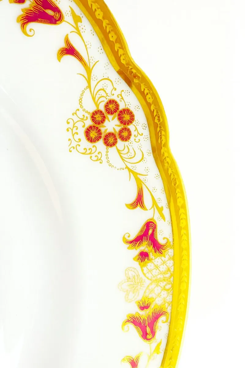 Online Pamono Limoges Dinner Service with Gold Inlay in Porcelain by Haviland, 1920s, Set of 39