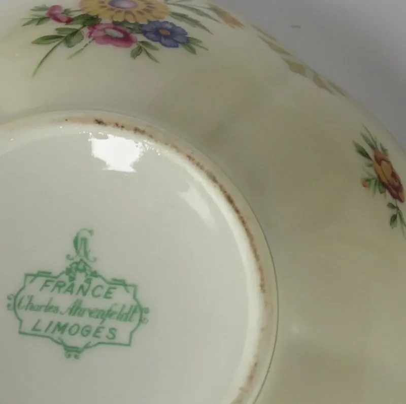 Pamono Limoges Porcelain Coffee Set by Charles Ahrenfeldt, Set of 27> Coffee & Tea Service