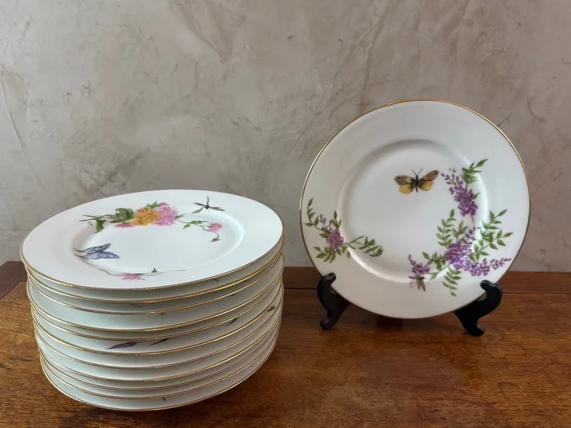 Online Pamono Limoges Porcelain Plates, 1920, Set of 12