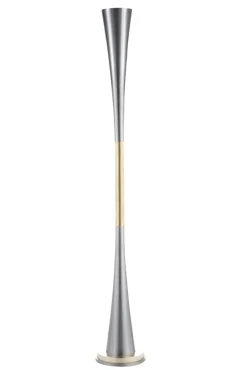 Hot Pamono Line Brass and Painted Iron Pedestal Floor Lamp by Simone Calcinai for Brass Brothers & Co.