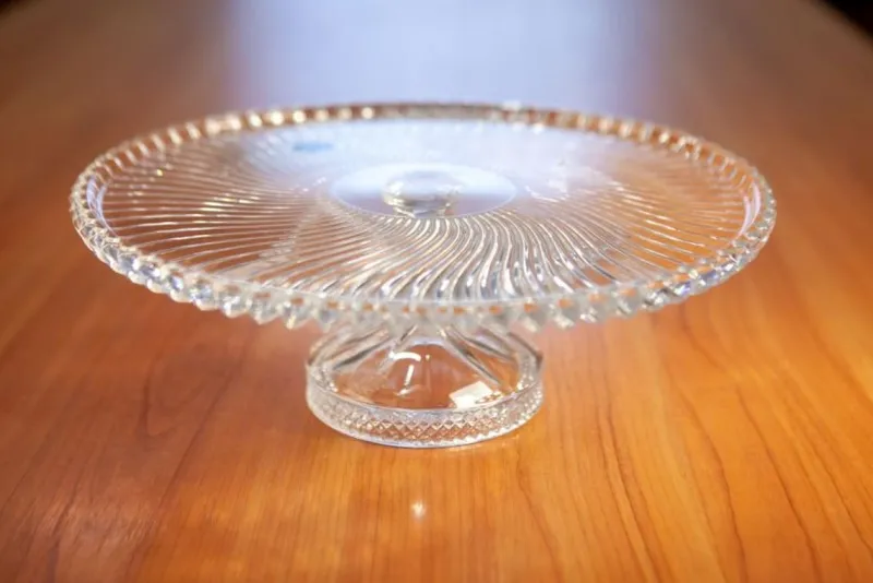 Sale Pamono Linea Crystal Cake Stand from Huta Julia