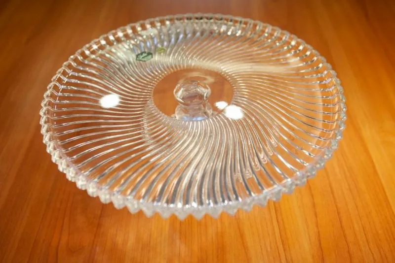 Sale Pamono Linea Crystal Cake Stand from Huta Julia