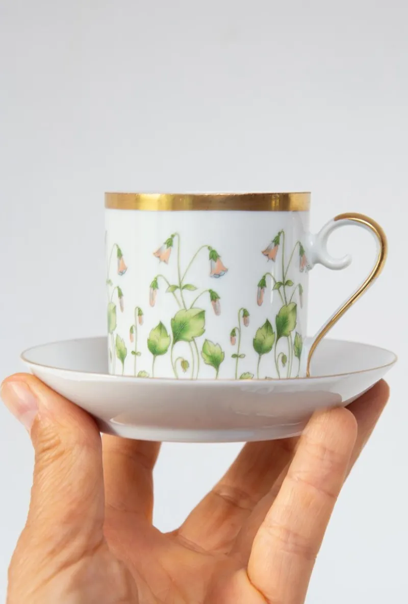Pamono Linnaea Borealis Porcelain Service for 13 from Hackefors, 1970s, Set of 43> Coffee & Tea Service
