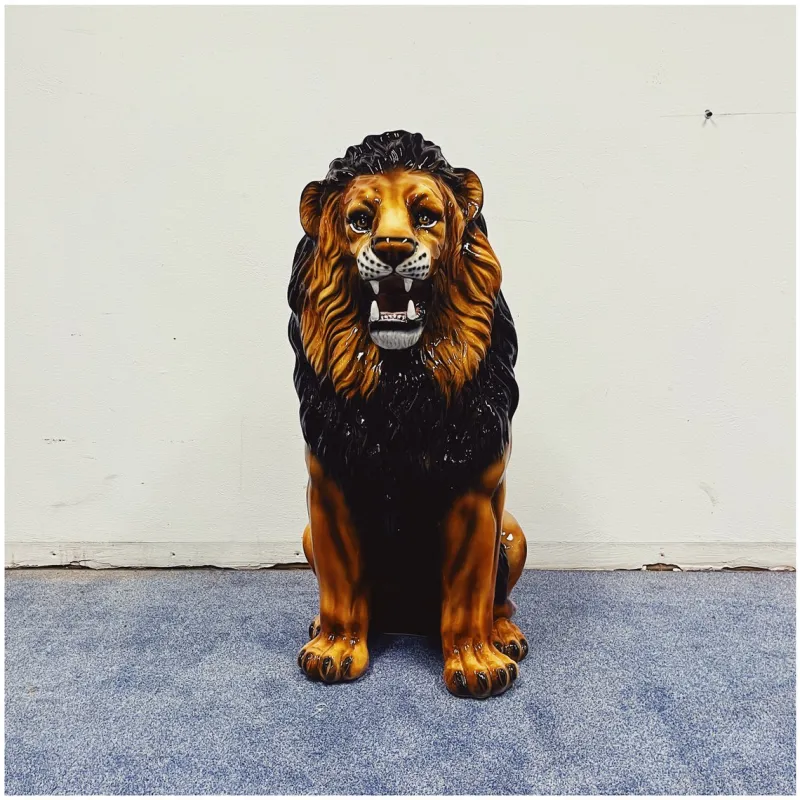 Outlet Pamono Lion Ceramic Statue from Ceramiche Boxer
