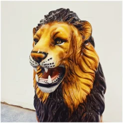 Outlet Pamono Lion Ceramic Statue from Ceramiche Boxer