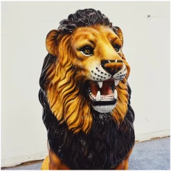 Outlet Pamono Lion Ceramic Statue from Ceramiche Boxer
